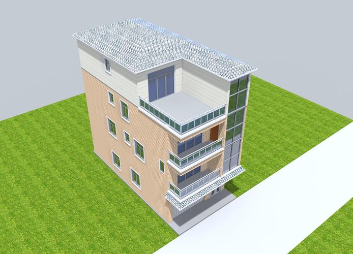 7 三层半农村自建房屋设计图平面户型图布置图方案图纸效果图建筑结构
